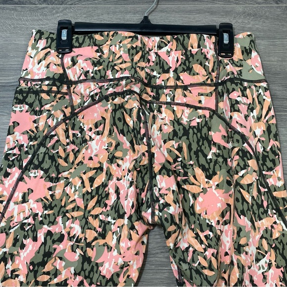 Sweaty Betty Power Pocket 7/8 Leggings Pink Green Floral Print 2XL XXL - Picture 7 of 12